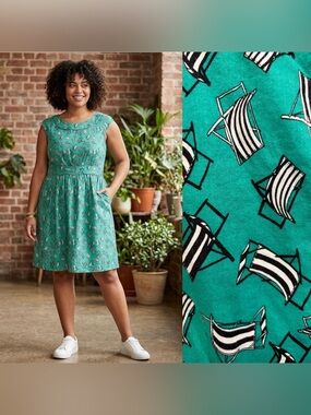 ModCloth Emily and Fin Rachel Dress Beach Deck Chairs